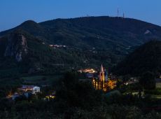 Panorama notturno chiesa di Santa Giustina